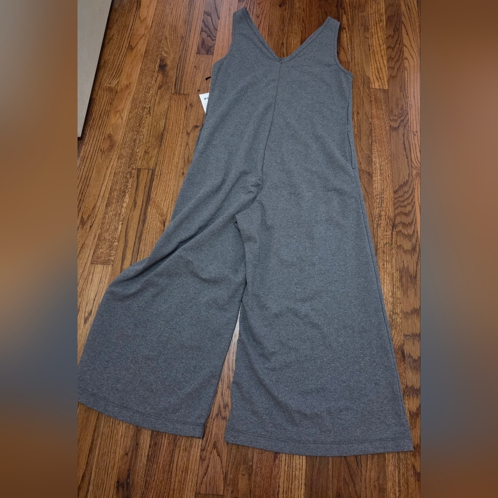 Mohnton Made Gray Sleeveless Jumpsuit- Medium NWT - Picture 7 of 15